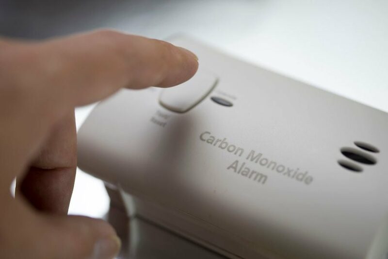 5 Ways to Improve Your Indoor Air Quality. Image shows Carbon Monoxide monitor.