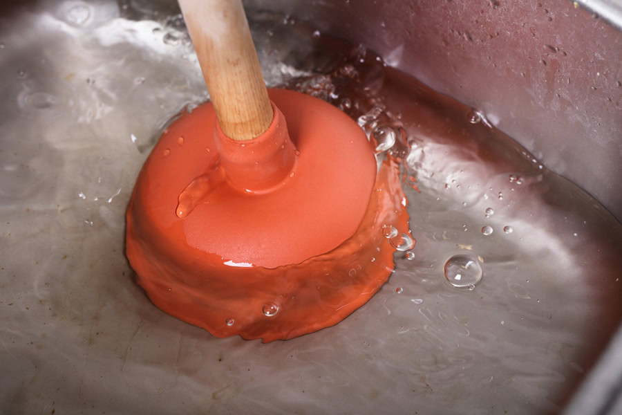 Cleaning Sink With Cup Plunger