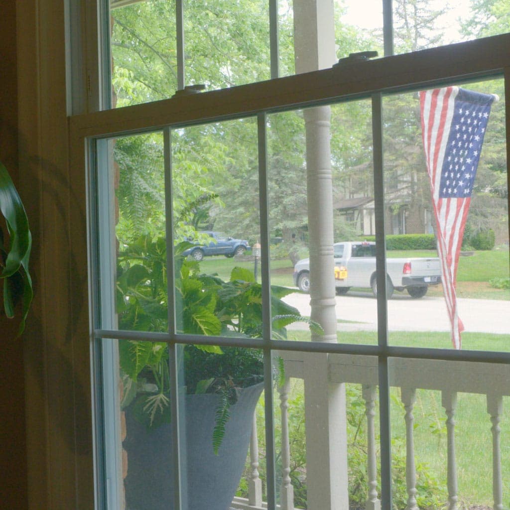 Window in the summer.